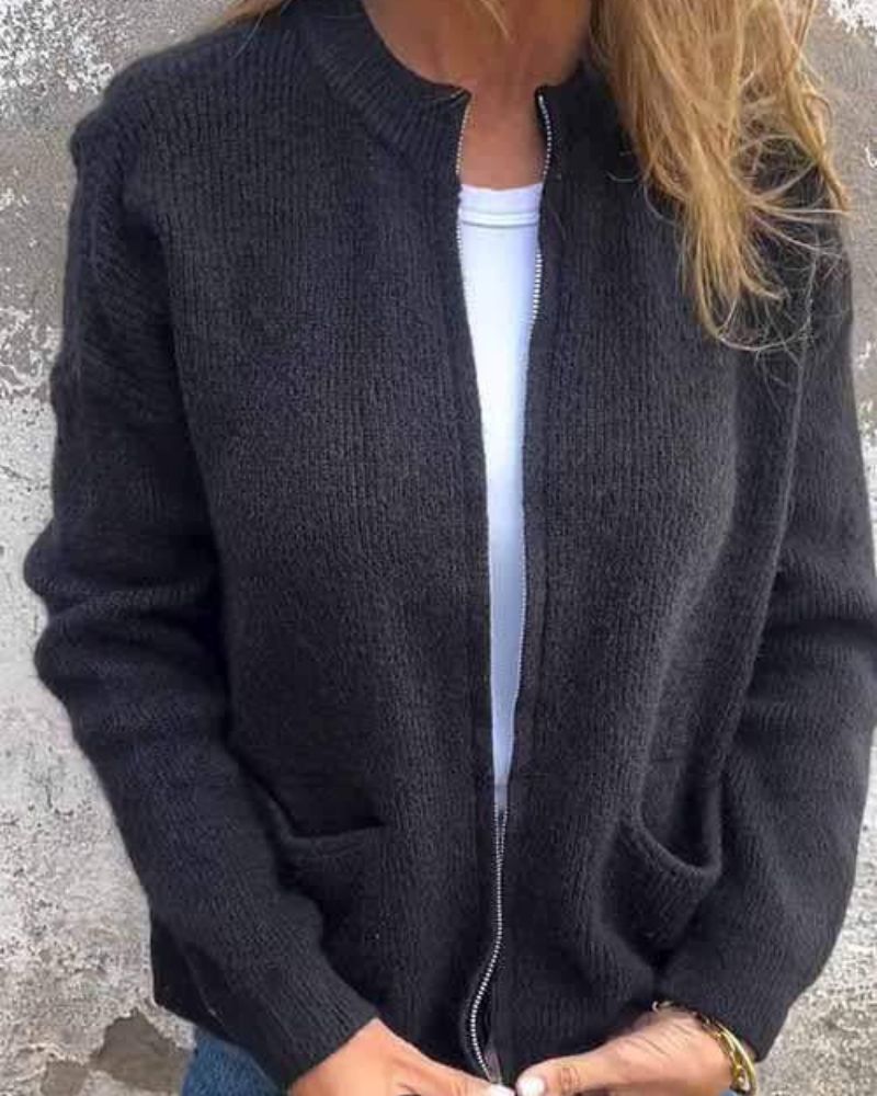 Andrea - Everyday Cardigan With Zipper