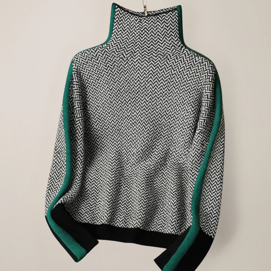 Anna | High Neck Knit Jumper