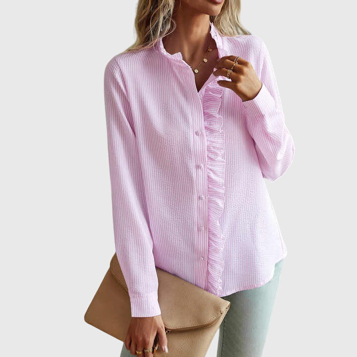 Alice - Ruffle Long Sleeve Shirt