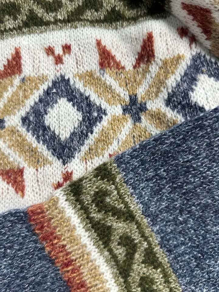 Elora Vintage Color-Block Cardigan