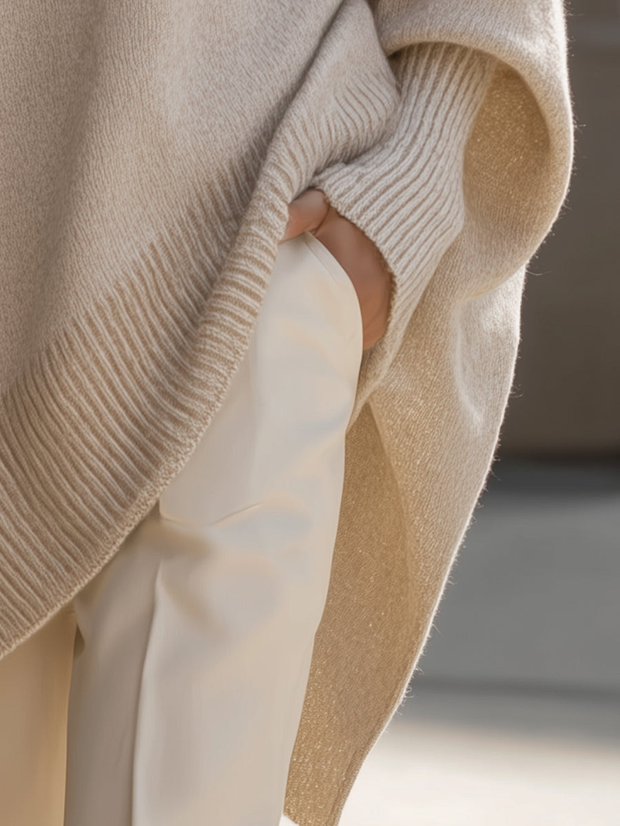 Mandy – Effortless Elegance Oversized Poncho