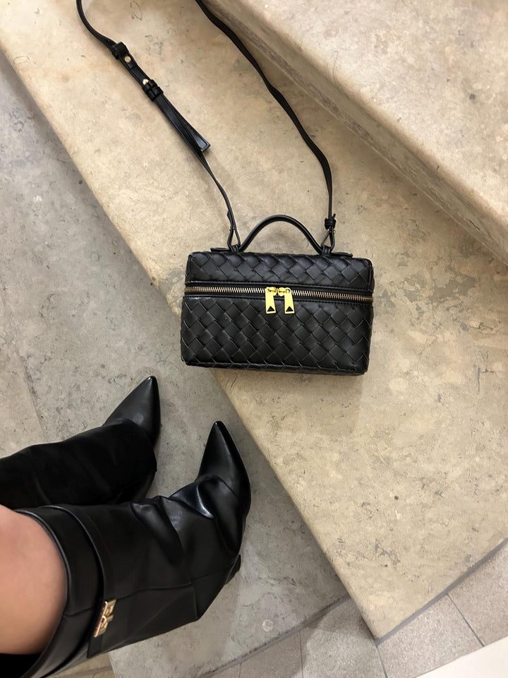 Juliette | Polished Structured Woven Bag