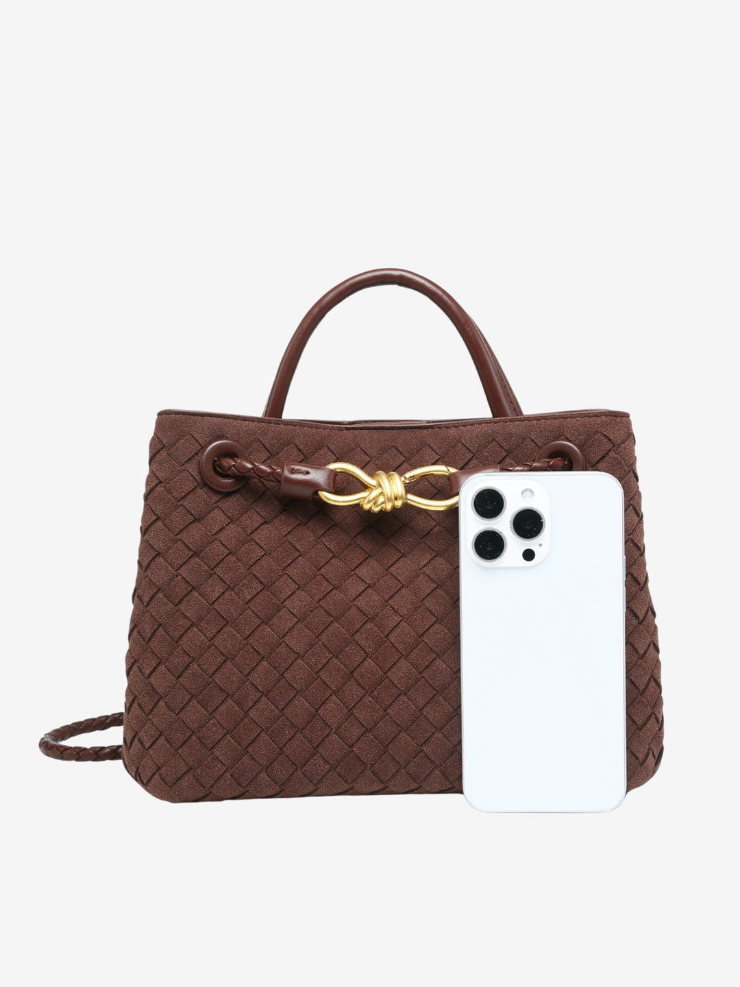 Malia | Textured Compact Woven Crossbody