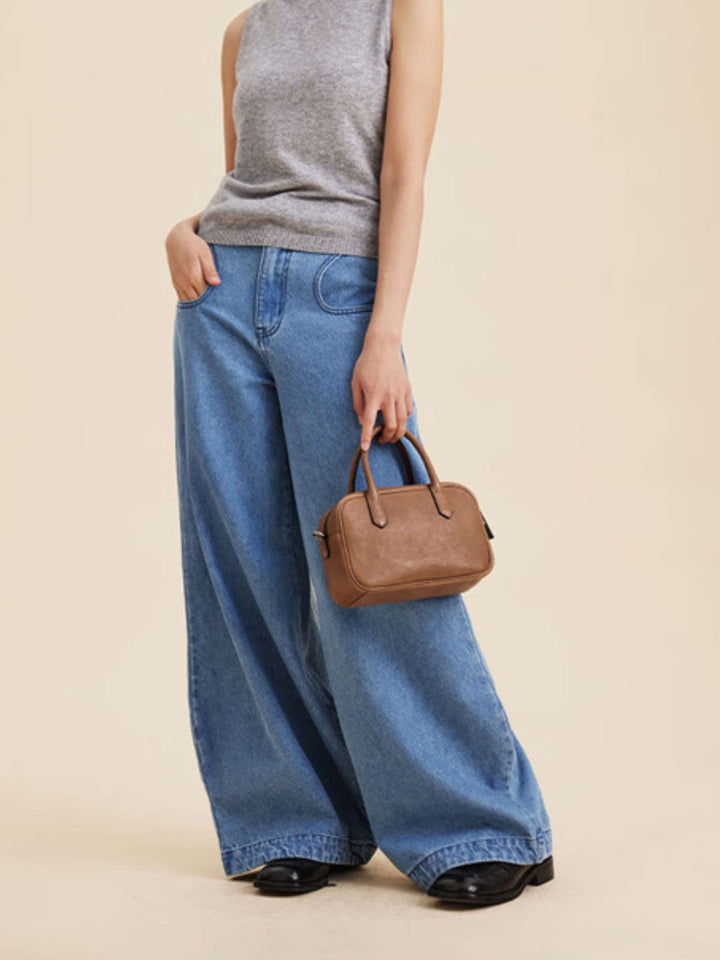 Eliza | Polished Zip Square Bag