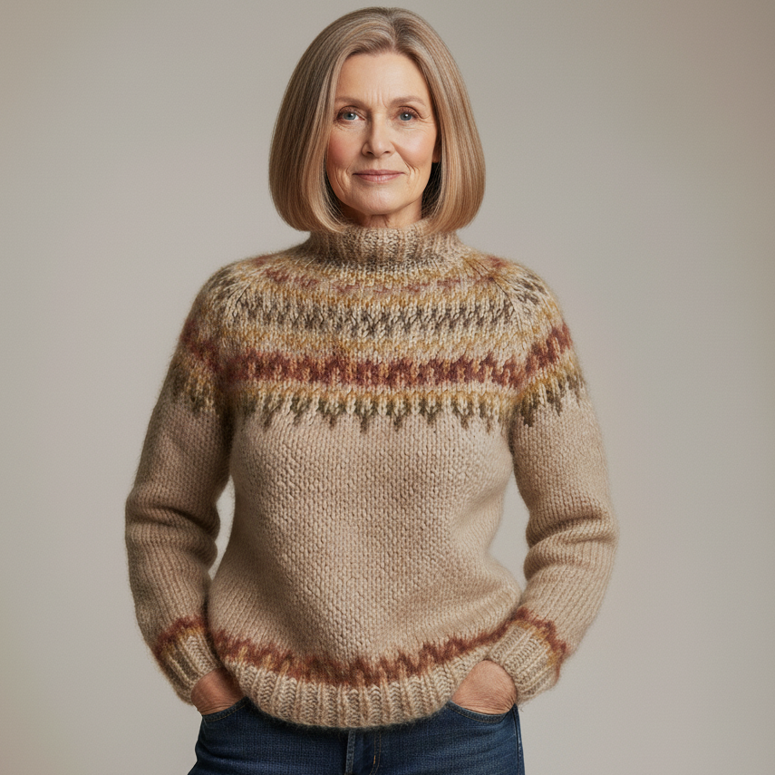 Mona - Vintage Handcrafted Icelandic Jumper