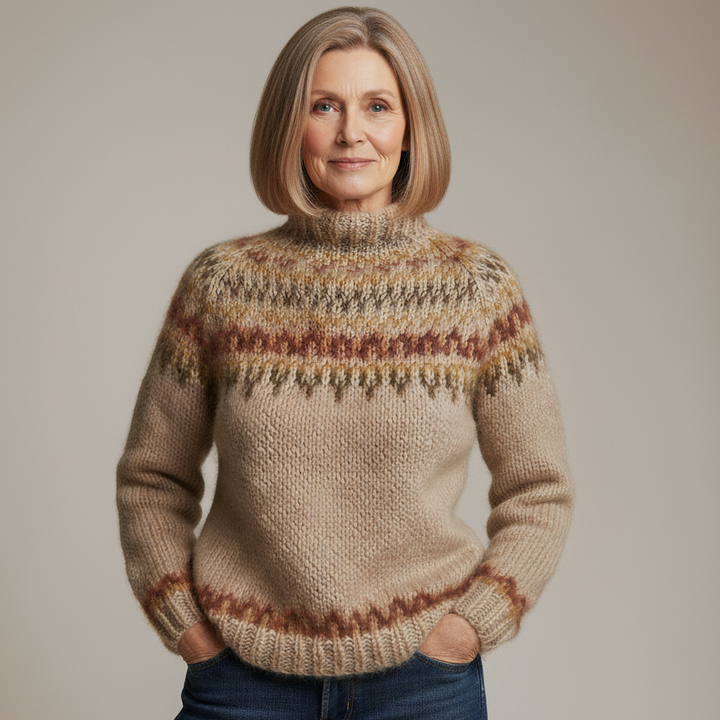 Mona - Vintage Handcrafted Icelandic Jumper