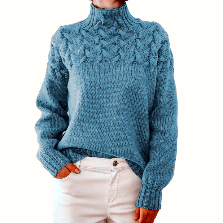 Heather | Cozy Turtleneck Knit Sweater