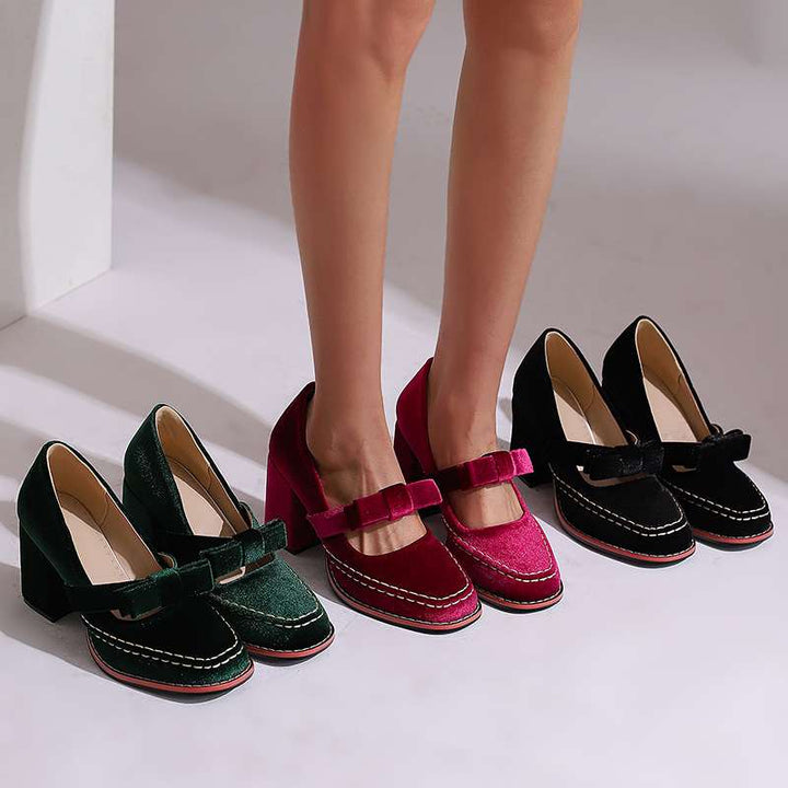 AURELINE VELVET LOAFERS