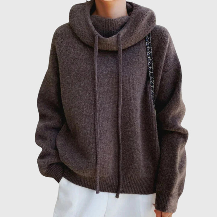 Eden - Drawstring Turtleneck Sweater