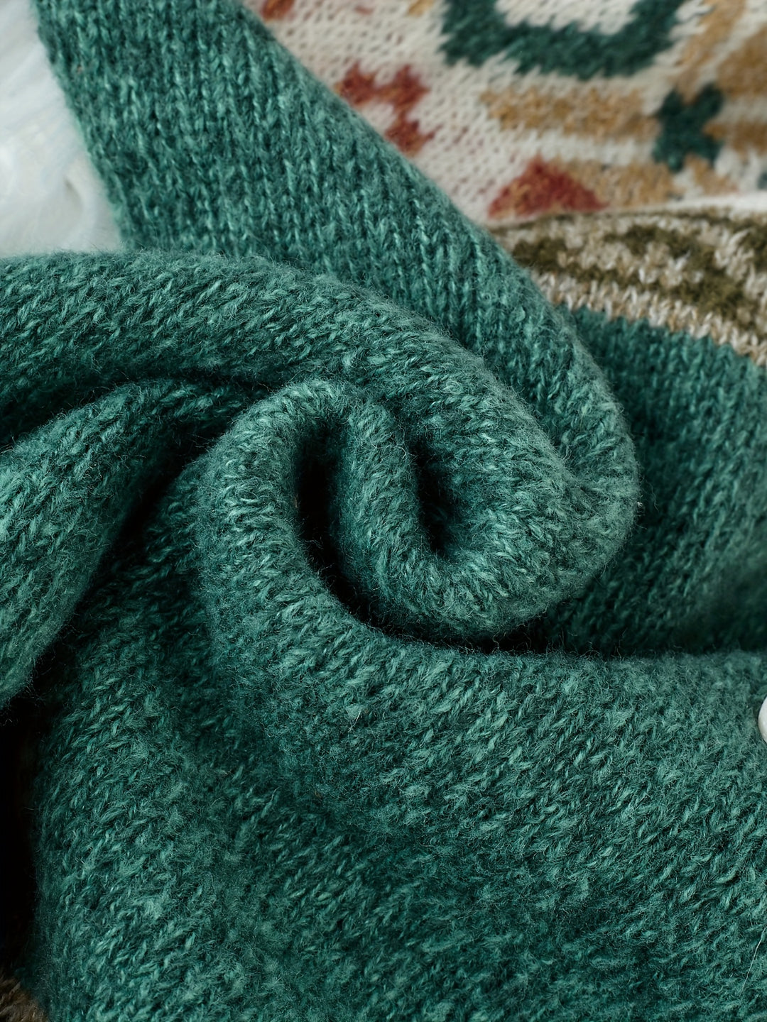 Elora Vintage Color-Block Cardigan