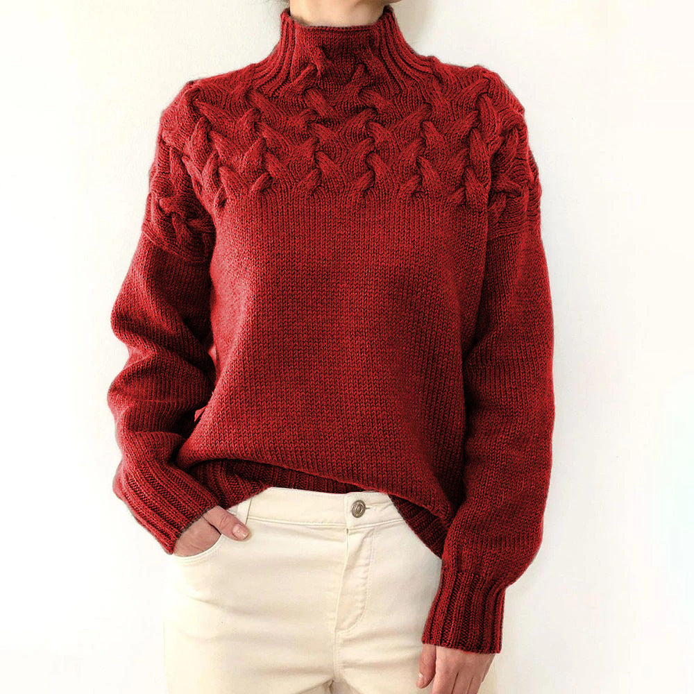 Heather | Cozy Turtleneck Knit Sweater