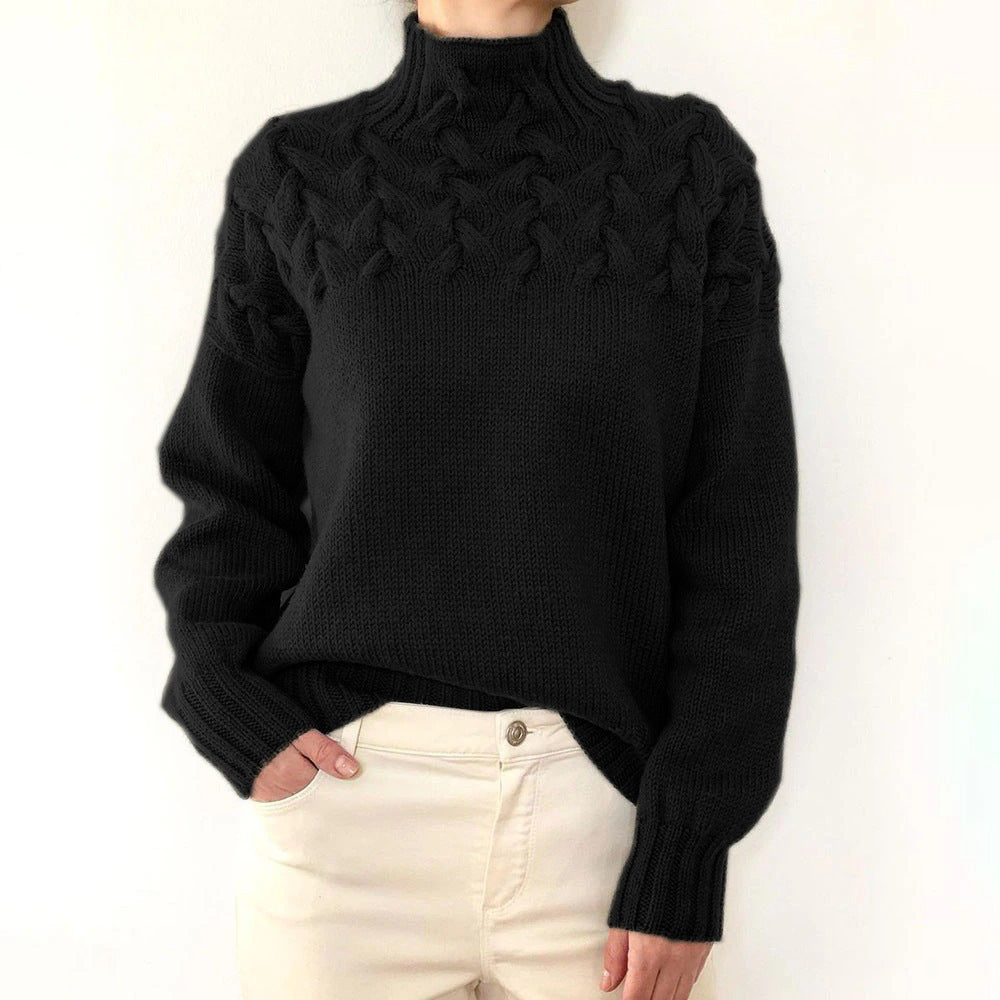 Heather | Cozy Turtleneck Knit Sweater