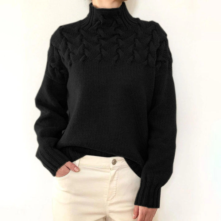 Heather | Cozy Turtleneck Knit Sweater